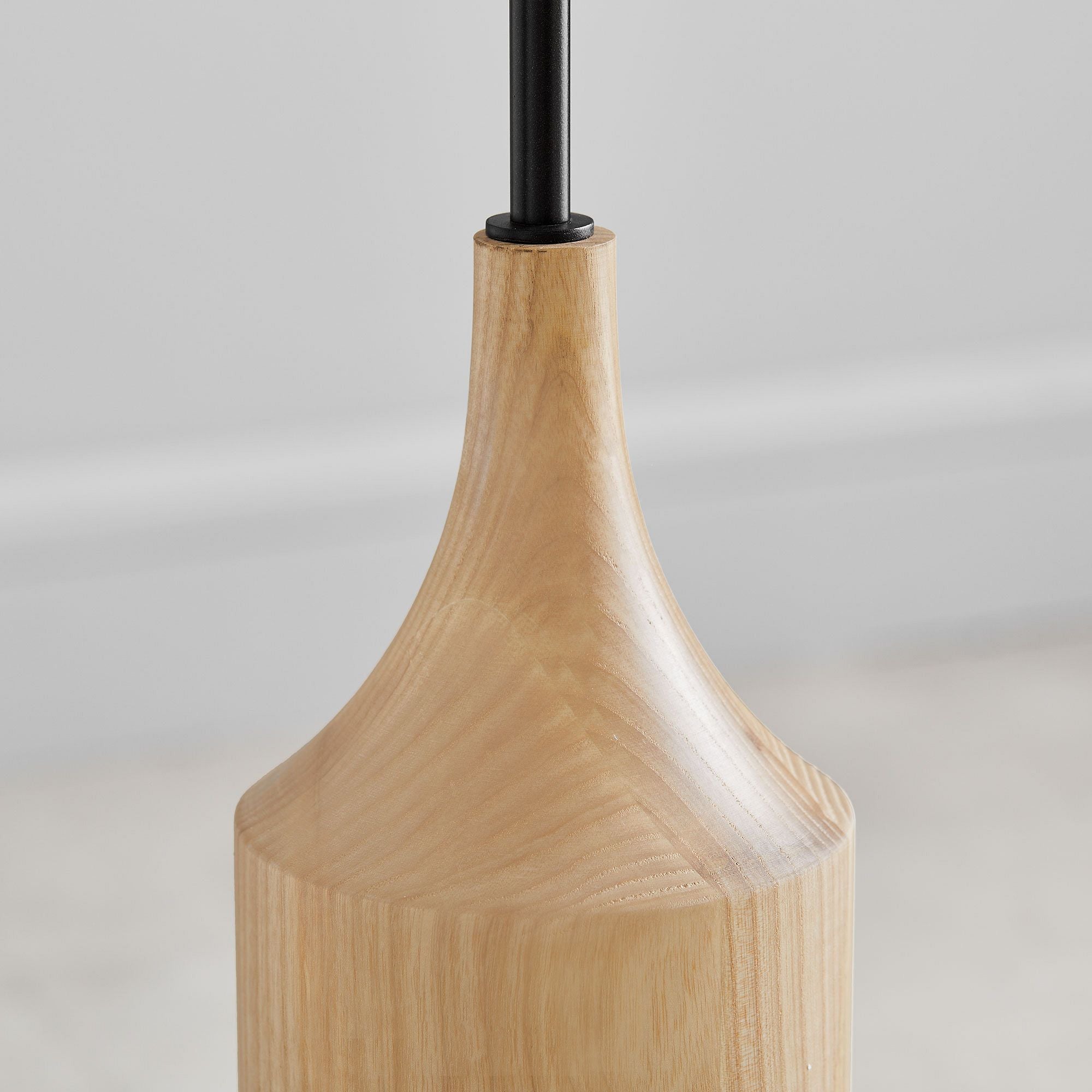 Hudson Wood Base Floor Lamp | 68” Tall, Elegant & Timeless Design